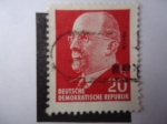 Stamps Germany -  Ptresidente,del Consejo de Estados: Walter Ulbricht - S/585.