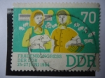 Stamps Germany -  Frauenkongress-Der- DDR