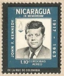 Stamps Nicaragua -  John F Kennedy (1917-1963)