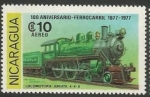 Stamps : America : Nicaragua :  Locomotora Juniata