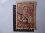 Stamps : Europe : Russia :  Unión Soviética - CCCP - Mujer de Granja Colectiva