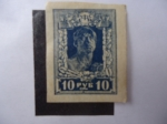 Stamps : Europe : Russia :  Trabajador/Soldado - Comité Revolucionario del Lejano Oriente de 1923- RSFS de Rusia