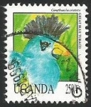 Sellos del Mundo : Africa : Uganda : Great blue Turaco