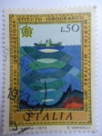 Stamps Italy -  Centenario Fundación Instituto Hidrográfico-Marina Militar 1873-1973