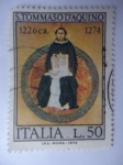 Stamps : Europe : Italy :  Santo Tomás D´Aquino