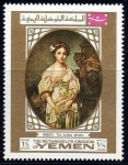 Stamps Yemen -  The Broken Jug; by Jean-Baptiste Greuze (1725-1805)