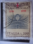 Sellos de Europa - Italia -  Tetro Alla Scala - 1778-1978 -. (S/1313)