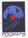 Stamps Poland -  50 aniversario ZSRR