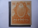 Stamps Russia -  Símbolo - República Socialista Federativa Soviética 1917-1921.