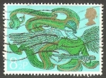Stamps United Kingdom -  771 - Navidad, ángel músico