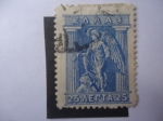 Stamps Greece -  Escultura de Iris (Sosteniendo el Caduce)