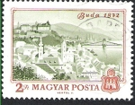 Stamps : Europe : Hungary :  buda verde