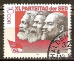 Stamps Germany -  XI.Congreso del Partido Socialista Unificado de Alemania (SED)DDR.