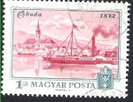 Stamps : Europe : Hungary :  buda rosa