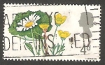 Stamps United Kingdom -  467 - Elizabeth II, y margaritas