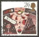 Stamps United Kingdom -  1491 - Astronomía