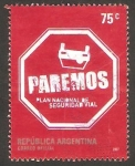 Stamps Argentina -  2674 - Plan Nacional de Seguridad Vial