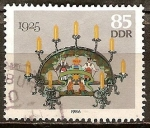 Stamps Germany -  Candelabros de los Montes Metálicos. Sostenedor de vela de 1925 (DDR).
