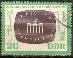 Stamps Germany -   10 años de radio televisión alemana (DDR).