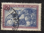 Stamps : America : Argentina :  Frutas