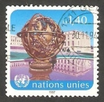 Sellos de America - ONU -  153 - Esfera en bronce