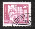 Stamps Germany -  Lugar de Lenín, Berlín