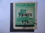 Stamps Chile -  Fundición del Cobre - Sellos Sobrecargados.