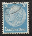 Stamps Germany -  Paul von Hindenburg (1847-1934), 2nd President