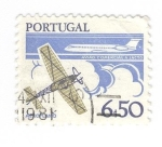 Sellos de Europa - Portugal -  Aeroplano-Avión comercial jet