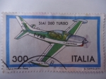 Stamps Italy -  Siai 260 Turbo.