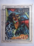 Stamps Italy -  Pintor: Umberto Boccioni 1882-1916