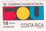 Stamps Costa Rica -  50 aniversario Universidad de Costa Rica