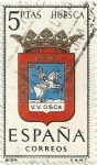 Stamps Spain -  ESCUDOS DE CAPITAL DE PROVINCIA. GRUPO II. Nº 24. HUESCA. EDIFIL 1492