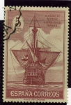 Stamps Spain -  Descubrimiento de America. Nao Santa Maria