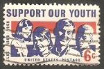 Sellos de America - Estados Unidos -  845 - Apoyo a la juventud