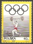 Stamps Poland -  1760 - 50 Anivº del Comité olímpico polaco, Halterofília
