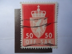 Sellos de Europa - Noruega -  Escudo (S/085)