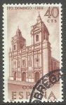 Stamps Spain -  1939 - Convento de Santo Domingo, Santiago de Chile