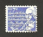 Stamps United States -  970 - Benjamin Franklin
