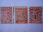 Stamps Greece -  Hermes - Moneda de Creta. Dioses y Mitología Griega.