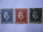 Stamps Greece -  Rey George II de Grecia.