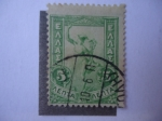 Stamps : Europe : Greece :  Hermes, por Giovanni Da Bolonna´s.