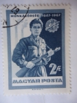 Sellos de Europa - Hungr�a -  Brazalete Guardia de las Milicias Obreras - Munkasorseg 1957-1967.