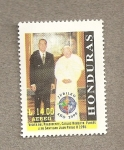 Sellos de America - Honduras -  Visita del Presidente al Papa Juan Pablo II