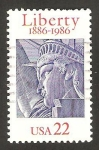 Sellos de America - Estados Unidos -  1672 - centº de la estatua de la liberty de new york 