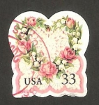 Stamps United States -  2835 - Flores formando un corazón