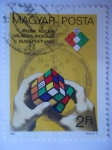 Stamps Hungary -  Campeonato del Mundo de Rubyk Kocka en Budapest.