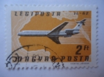 Stamps Hungary -  Legip0sta - IL-62 - (S/C379)