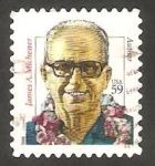 Stamps United States -  4040 - James A. Michener, escritor