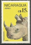 Stamps Nicaragua -  RINOCERONTE
